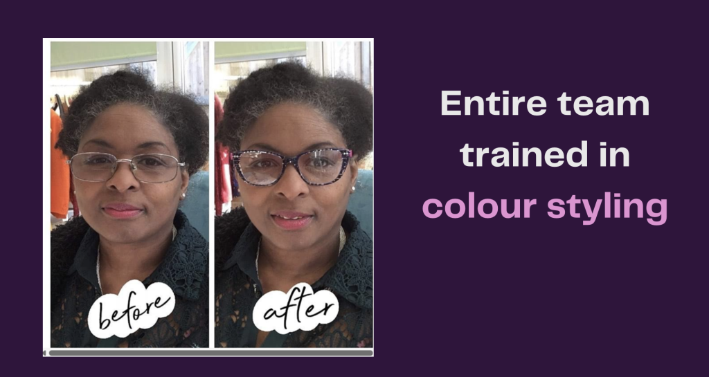 All team trained in colour styling